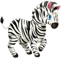 animal_blue_eyes_zebra_transparent_background_clipart