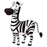 animal_cartoon_white_black_zebra_clipart