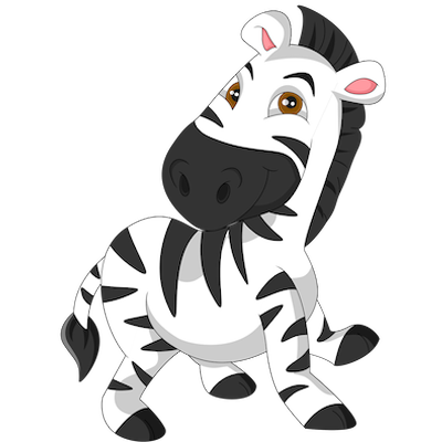 baby zebra clipart transparent background