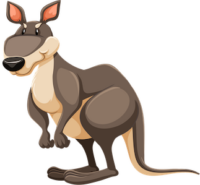 free_download_big_foot_cartoon_kangaroo_clipart