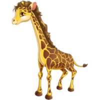 vector_cute_cartoon_female_giraffe_clipart