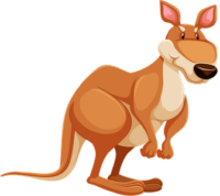 vector_powerful_cartoon_kangaroo_clipart