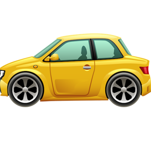 Yellow Small Cartoon Car Clipart Image - Free Clipart Library